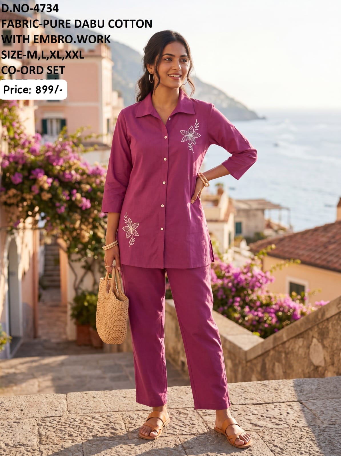 PURE COTTON CO-ORD SET (Ds. No - PCC1037)