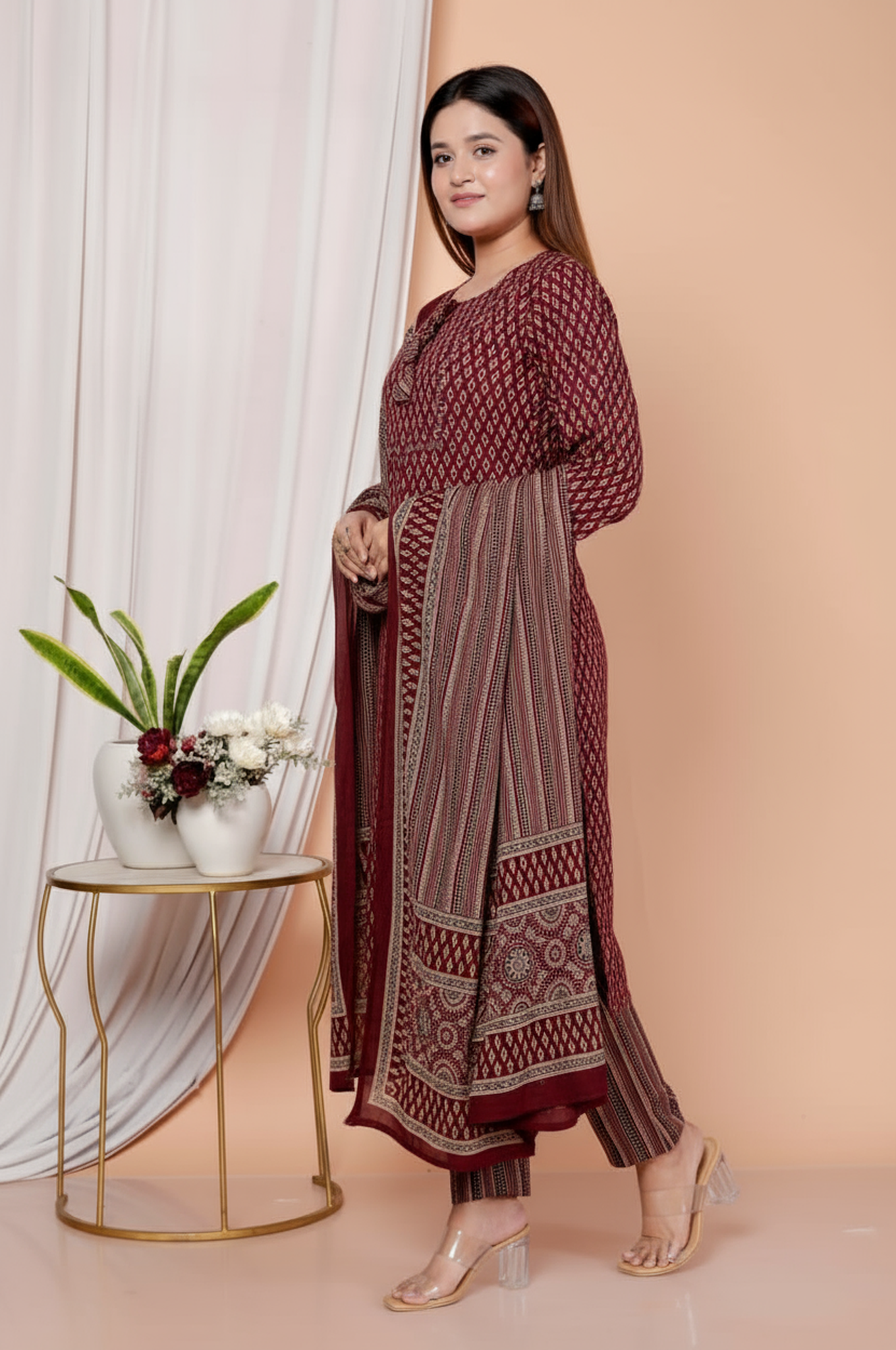 Daily Wear Kurti Set with Pant & Dupatta – Pure Cotton Comfort | Festive Discount