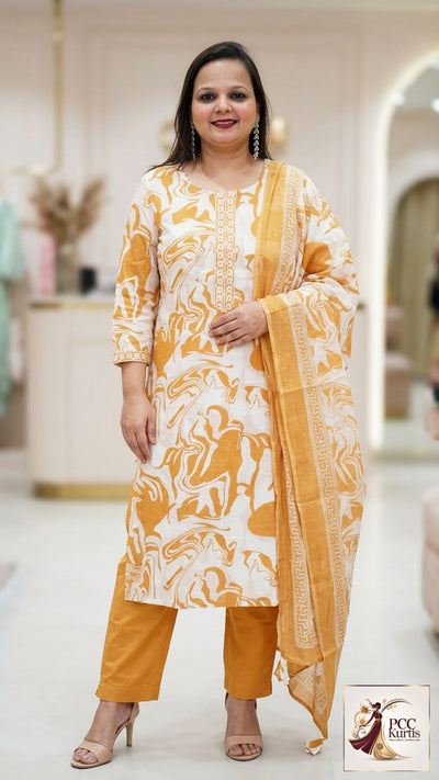 PURE COTTON KURTI SET FOR CASUAL WEAR (Ds. No - PCC1015)
