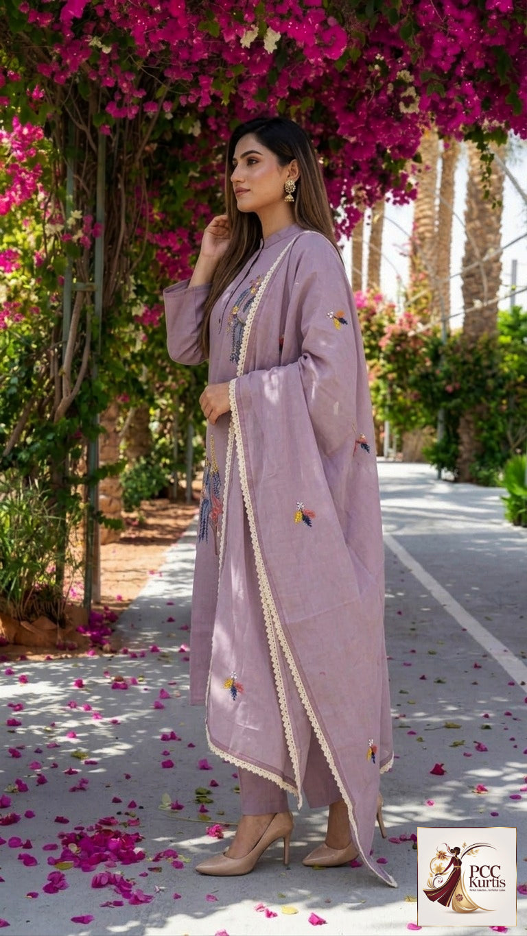 KURTI SET IN EMBRODARY WORK (Ds. No - PCC1049)