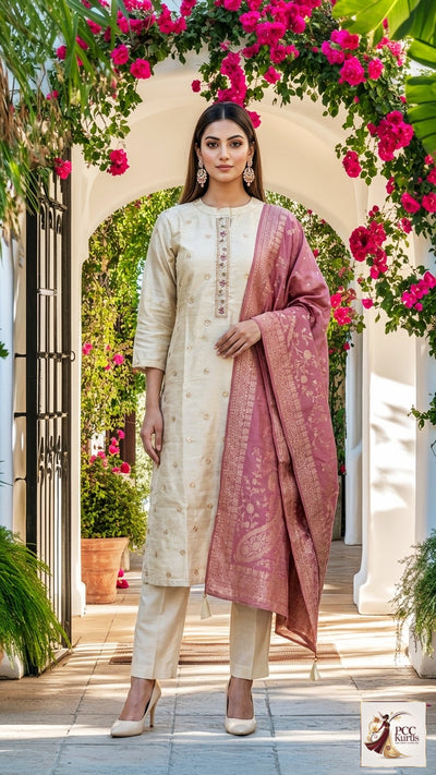 SEMI PARTYWEAR SET (Ds. No - PCC1050)
