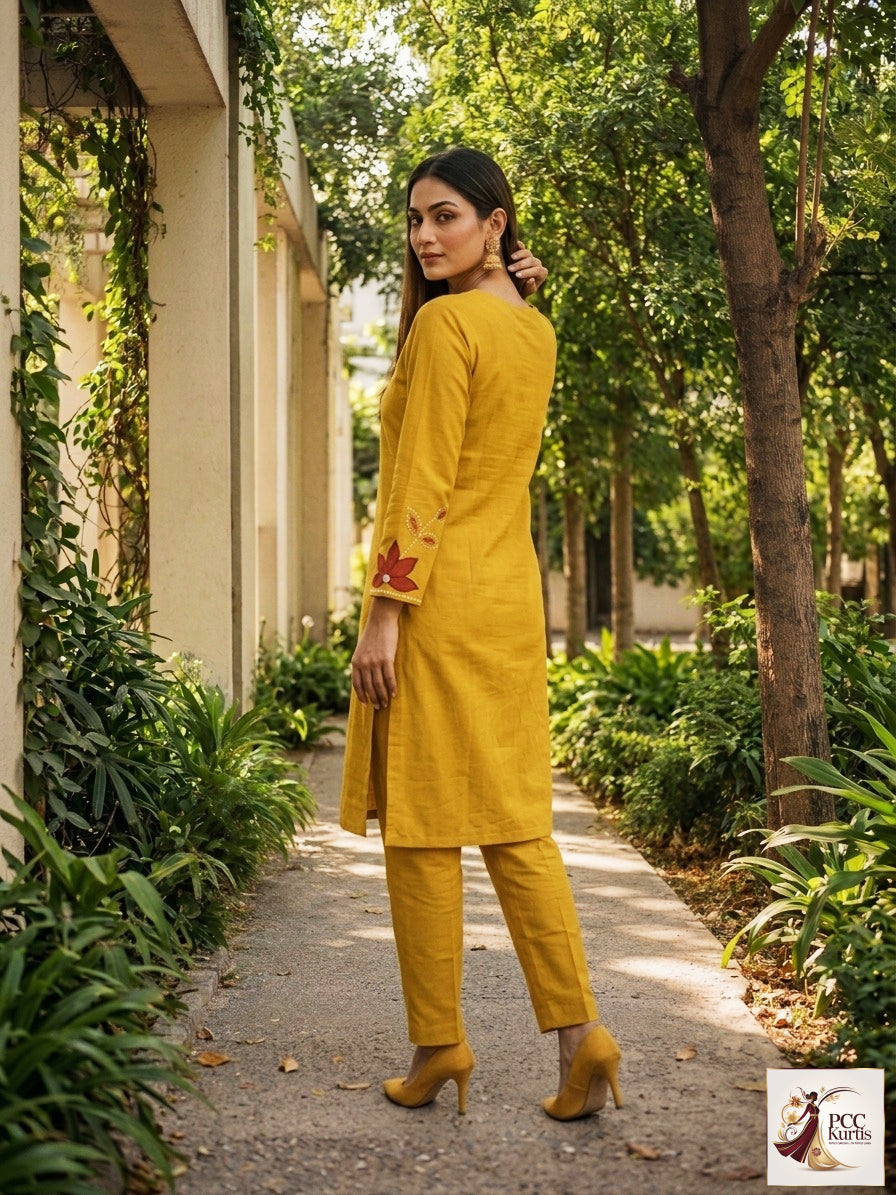 KURTI PANT SET FOR DAILY WEAR (Ds. No - PCC1052)
