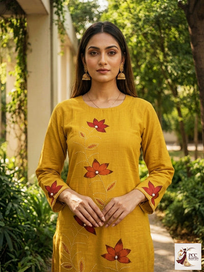 KURTI PANT SET FOR DAILY WEAR (Ds. No - PCC1052)