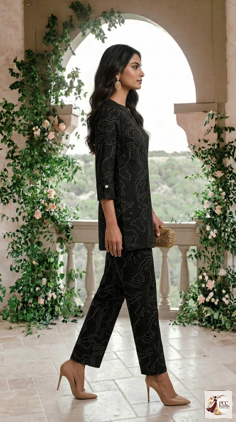 PRINTED CO-ORD SET (Ds. No - PCC1054)