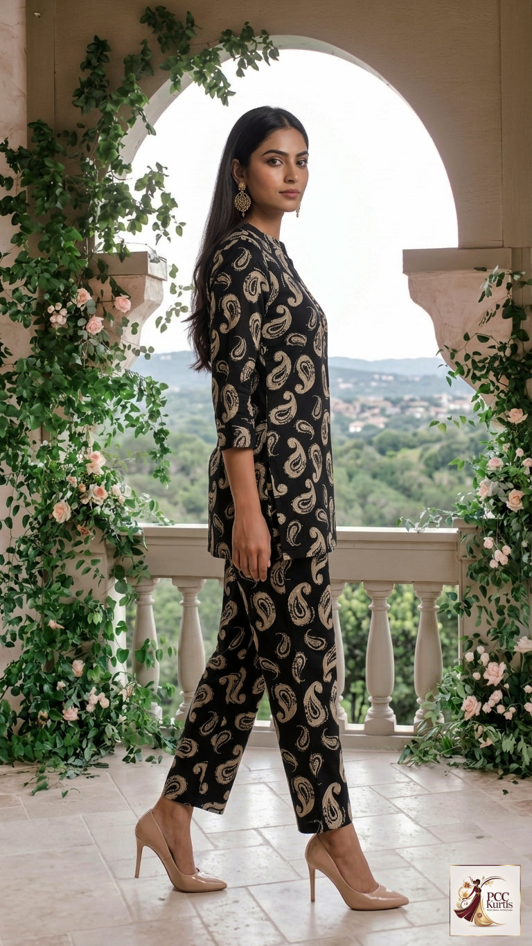 PRINTED CO-ORD SET (Ds. No - PCC1055)