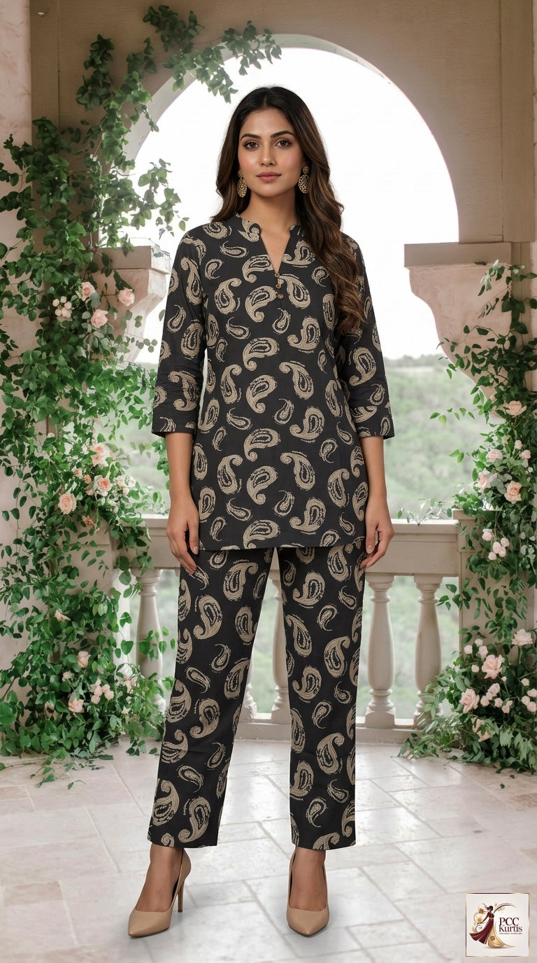 PRINTED CO-ORD SET (Ds. No - PCC1055)