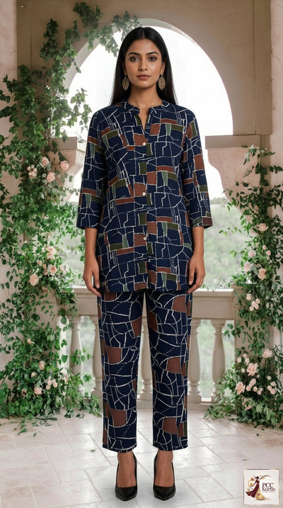 PRINTED CO-ORD SET (Ds. No - PCC1056)