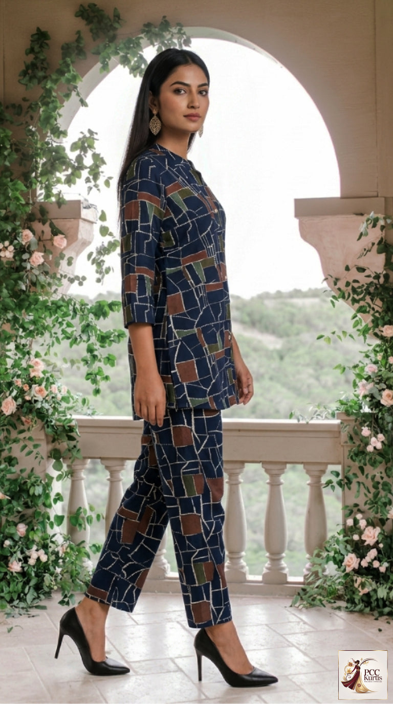 PRINTED CO-ORD SET (Ds. No - PCC1056)