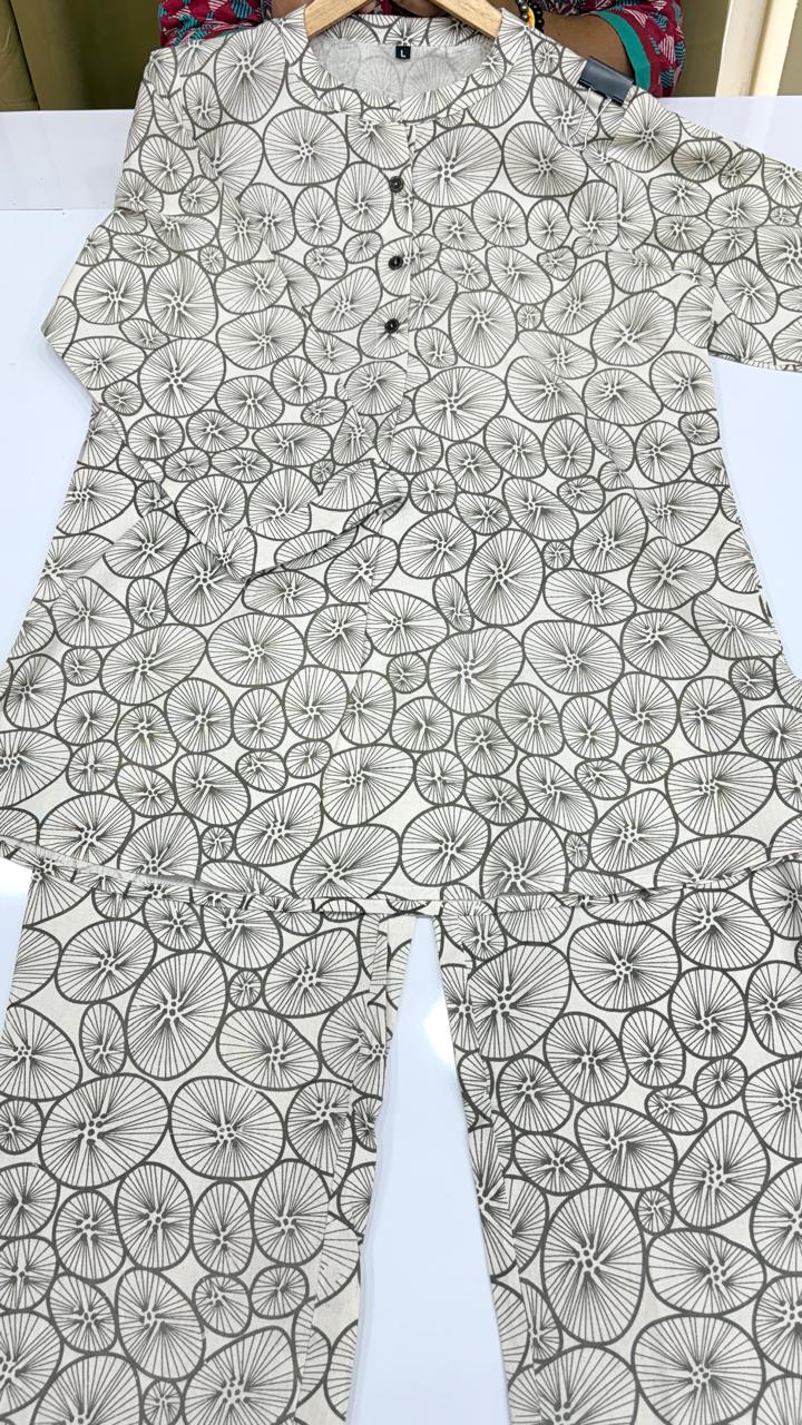PREMIUM COTTON CO-ORD SET (Ds. No - PCC1068)
