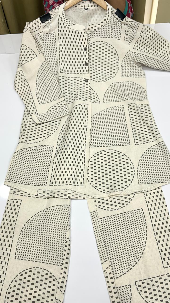 PREMIUM COTTON CO-ORD SET (Ds. No - PCC1068)