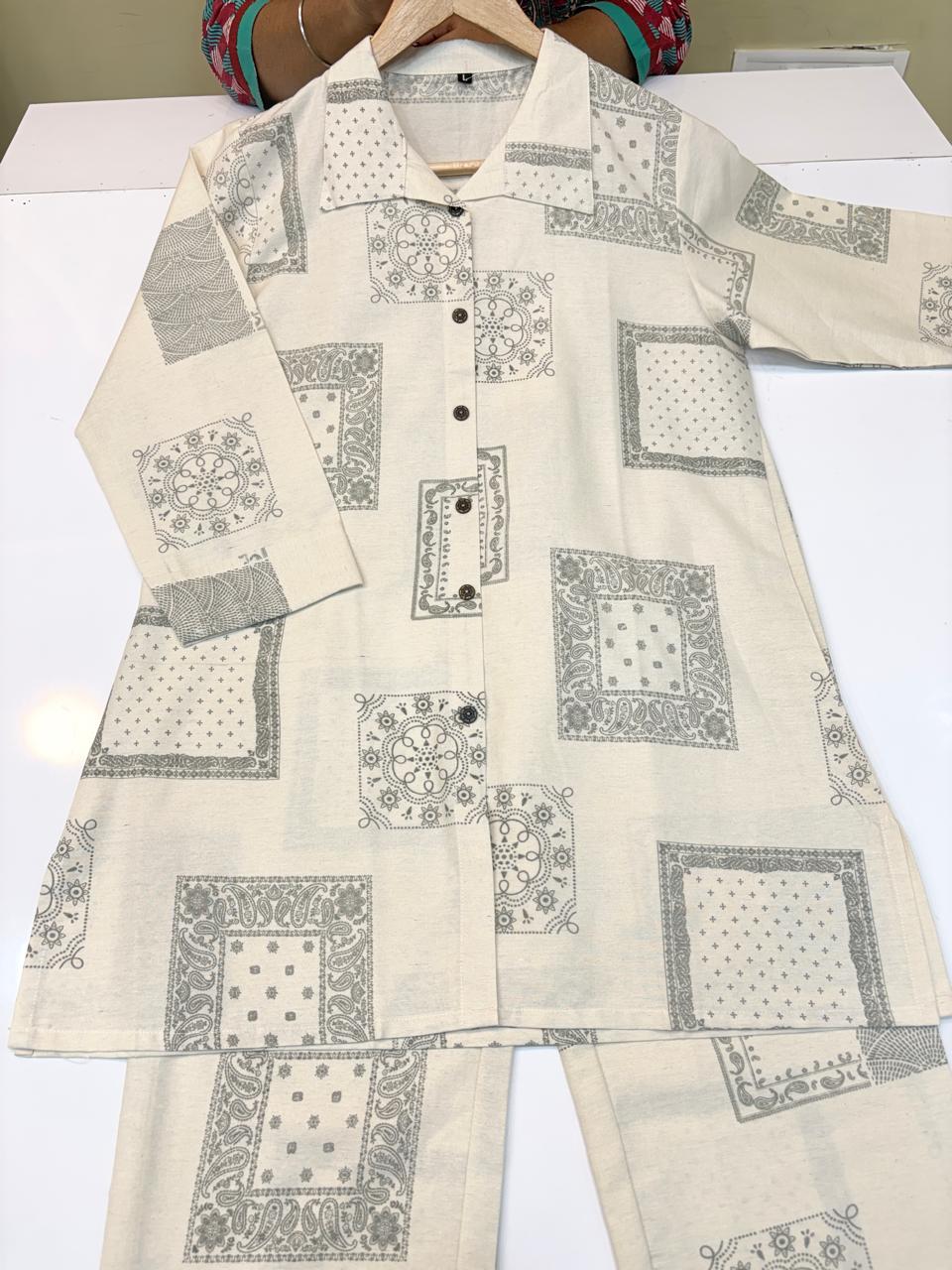 PREMIUM COTTON CO-ORD SET (Ds. No - PCC1068)