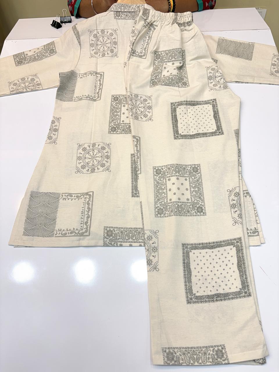 PREMIUM COTTON CO-ORD SET (Ds. No - PCC1068)