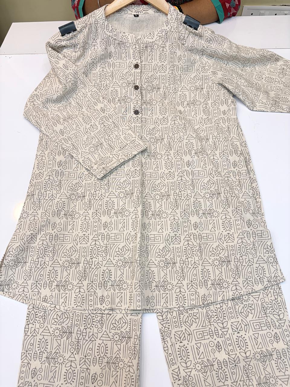 PREMIUM COTTON CO-ORD SET (Ds. No - PCC1068)
