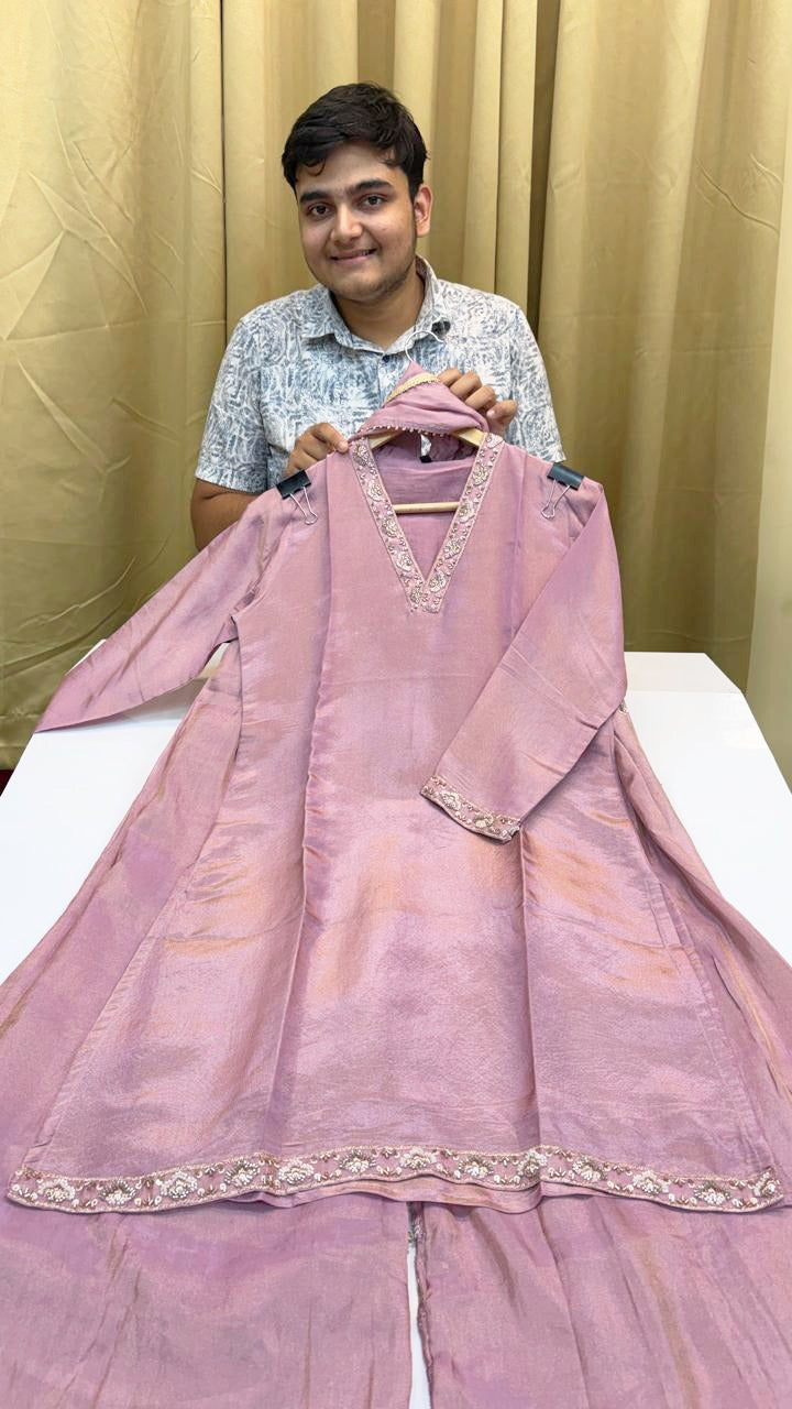 Blush Pink Elegance 3-Piece Set (Ds. No - PCC1059)