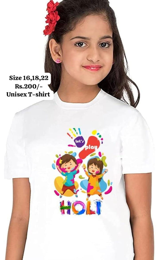 Soft Holi Unisex T-Shirt for (New Born)