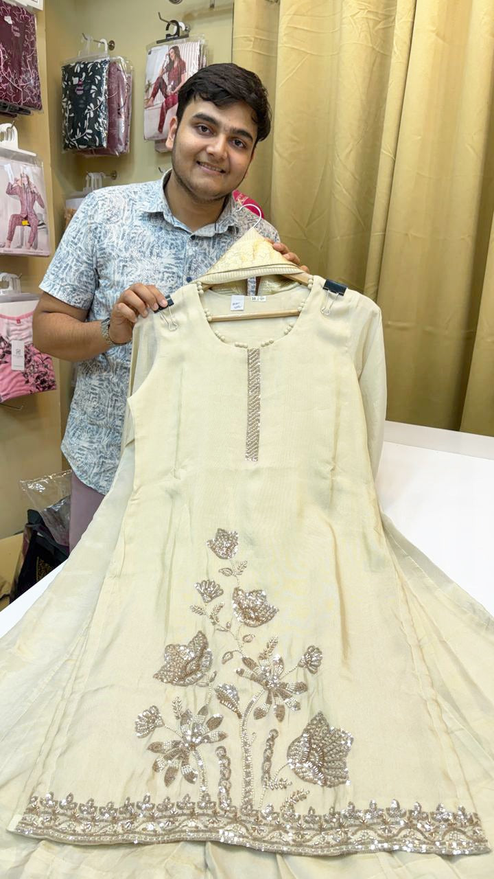 STRAIGHT DESIGNER PARTY WEAR (Ds. No - PCC1058)