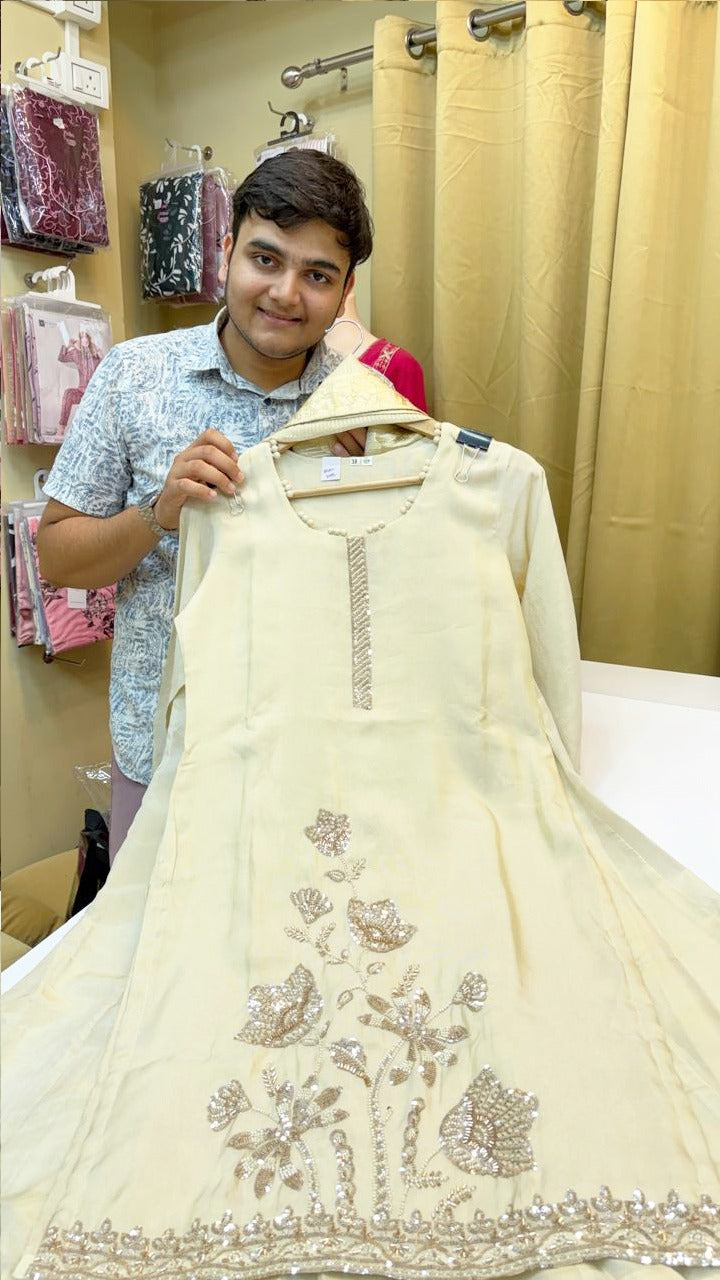 STRAIGHT DESIGNER PARTY WEAR (Ds. No - PCC1058)